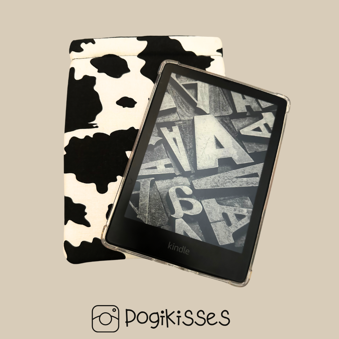 Cow print kindle sleeve