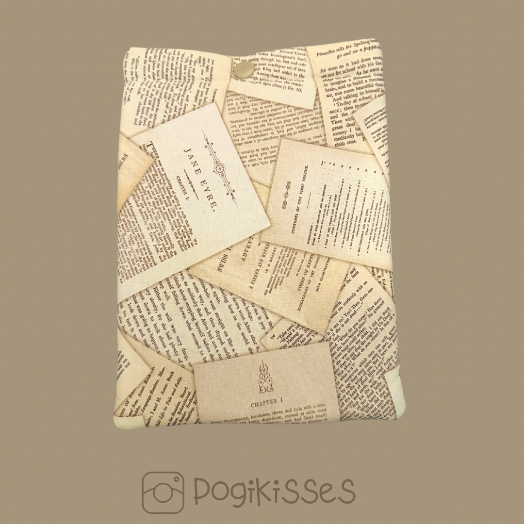 Book pages kindle sleeve