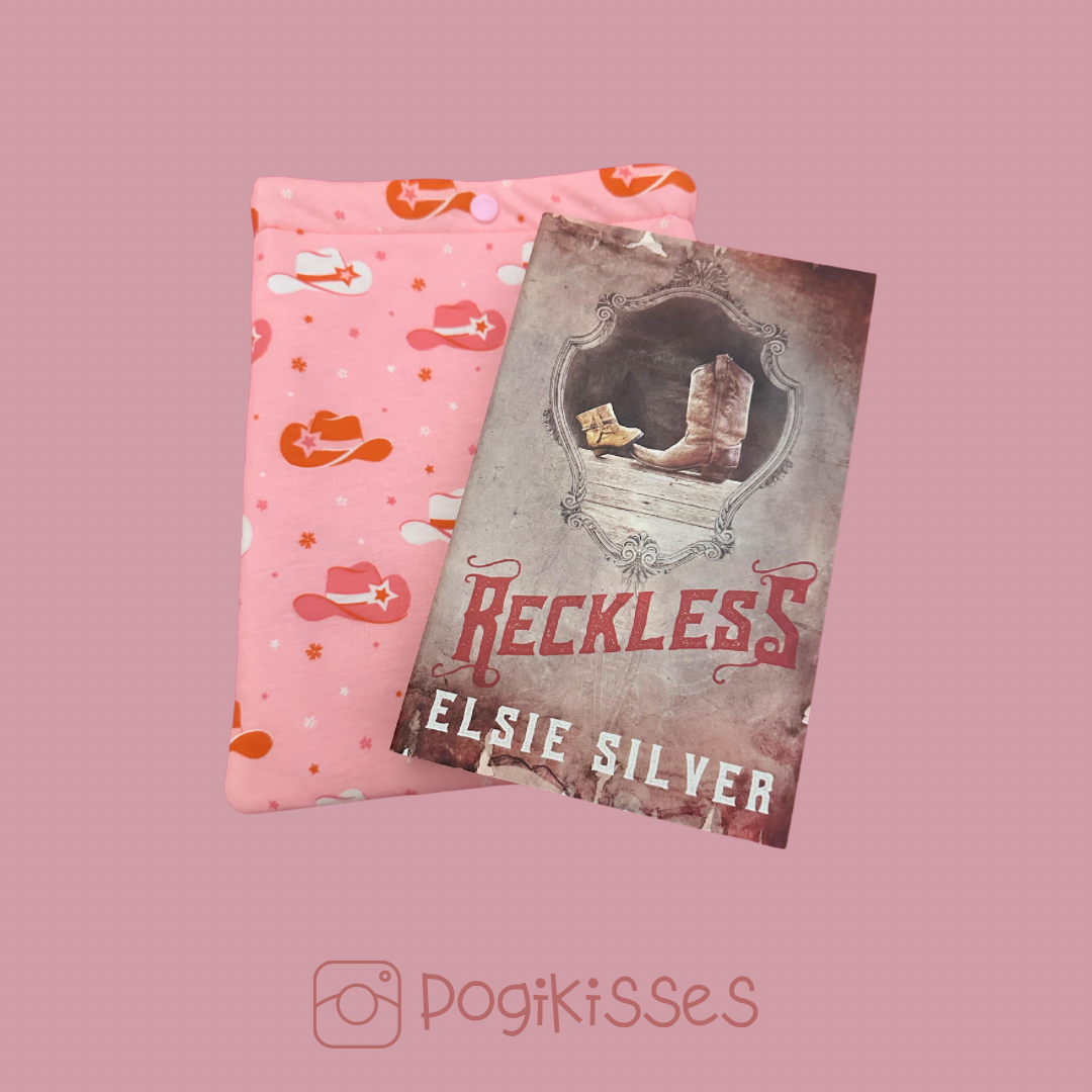 Pink cowboy hat book sleeve